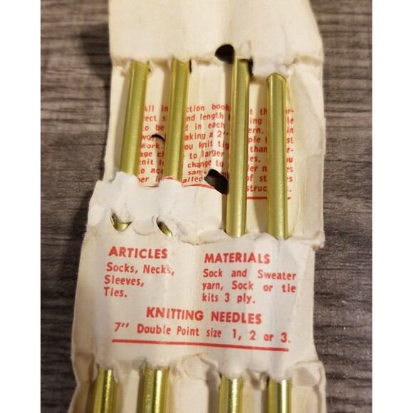 Vintage ezy knit size 5 knitting needles set of 4 - Picture 5 of 6